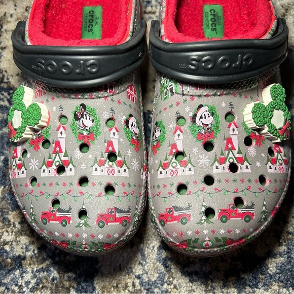 Crocs Dual Comfort Disney Christmas Holiday 2019 Mickey Mouse Clogs Size 8 - Picture 8 of 15